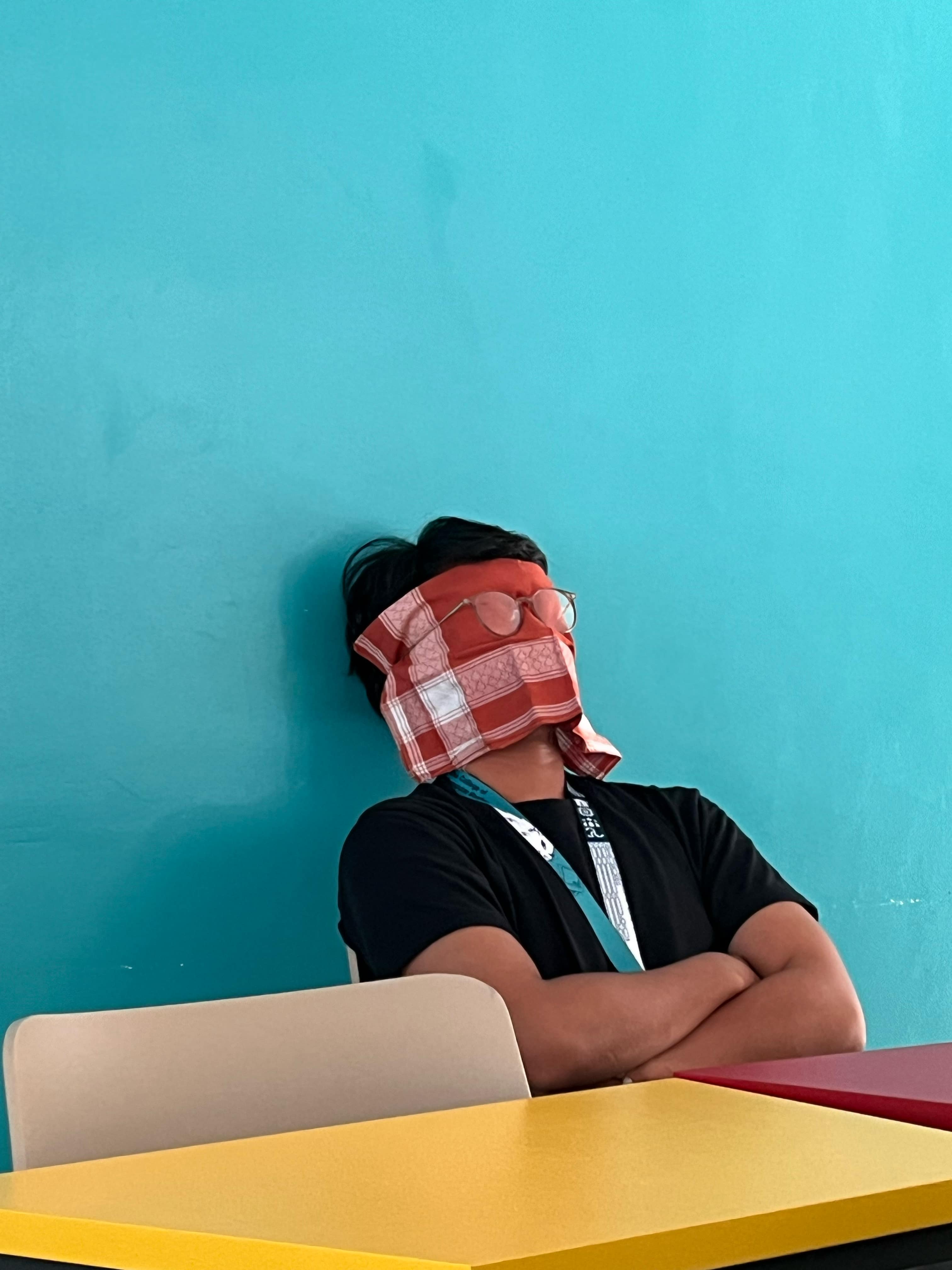 Sleeping at the desk